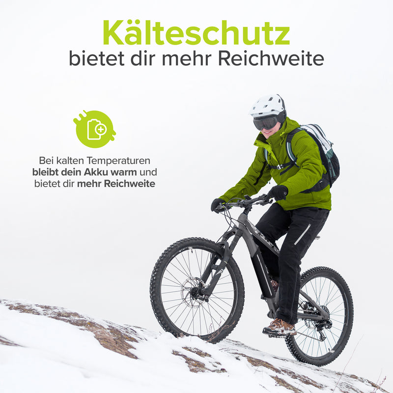 VELMIA E-Bike Akku Schutzhülle als Transportschutz I universale Passfo