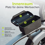 VELMIA Innovative Wasserdichte Fahrradtasche mit Magnetverschluss