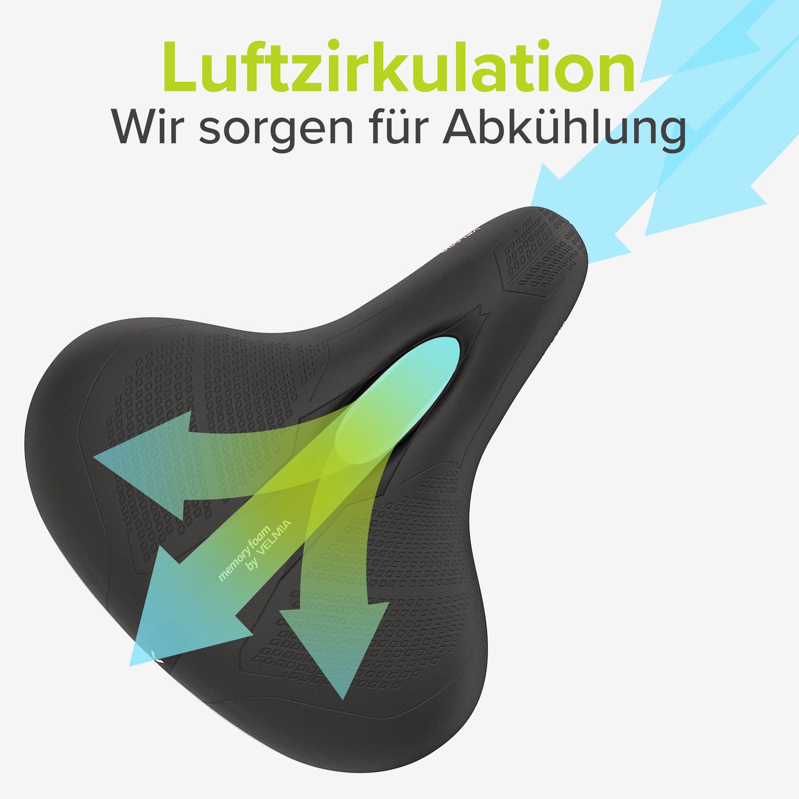 fahrradsattel memory foam oder gel Bequemer Fahrradsattel für Damen & Herren