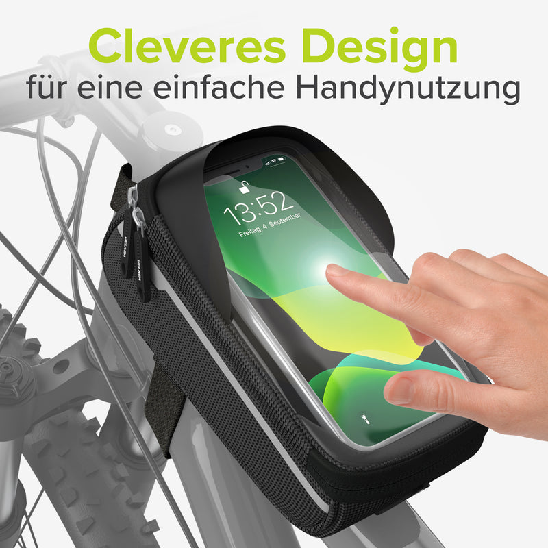 velmia fahrrad lenkertasche Fahrrad Rahmentasche – Wasserfestes Platzwunder