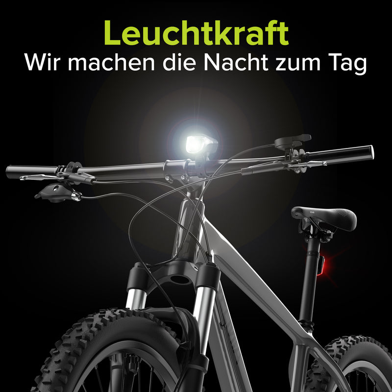 Fahrradlicht Set mit Front- und Rücklicht