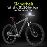 VELMIA Fahrradlicht Set (StVZO-konform) - Leuchtkraft, die es drauf hat!