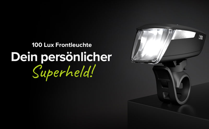 led fahrradbeleuchtung 100 lux VELMIA 100 Lux Fahrradlicht Vorne StVZO zugelassen mit besonders stark