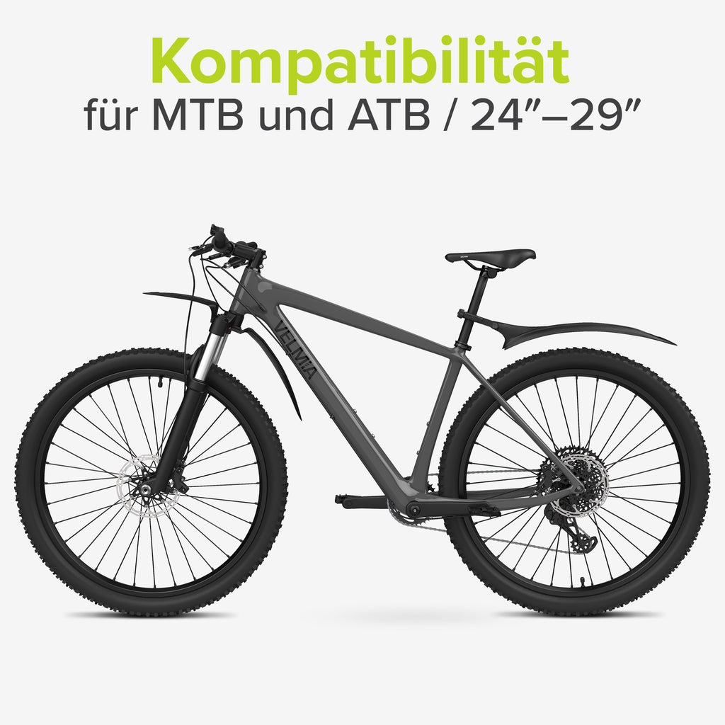 XZMCAT Verstellbares Fahrrad Schutzblech Mountainbike Set für 24