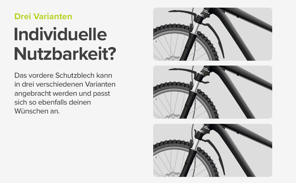 MTB Schutzblech perfekt für 24”-29” Bikes