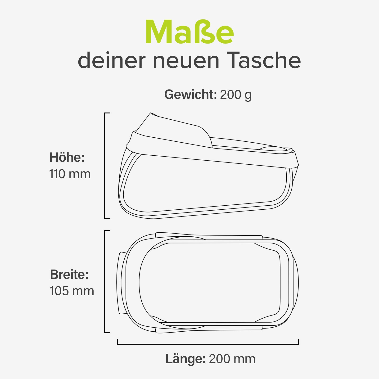 velmia fahrradtasche Fahrrad Rahmentasche – Wasserfestes Platzwunder