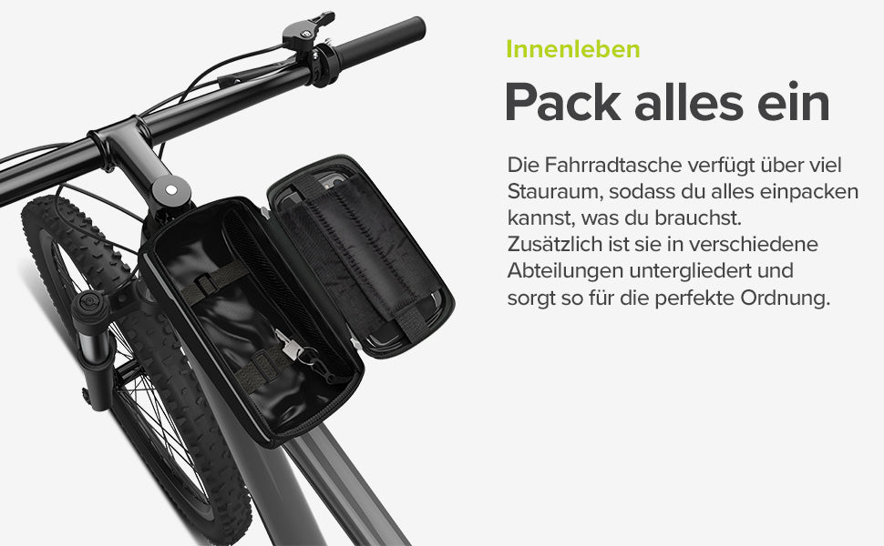 Tour – Wasserfeste Fahrrad Rahmentasche für Handy ▷ hulle24