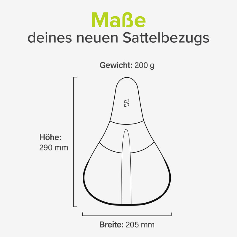 VELMIA Sattelbezug Trekking I City - für bequeme Fahrten