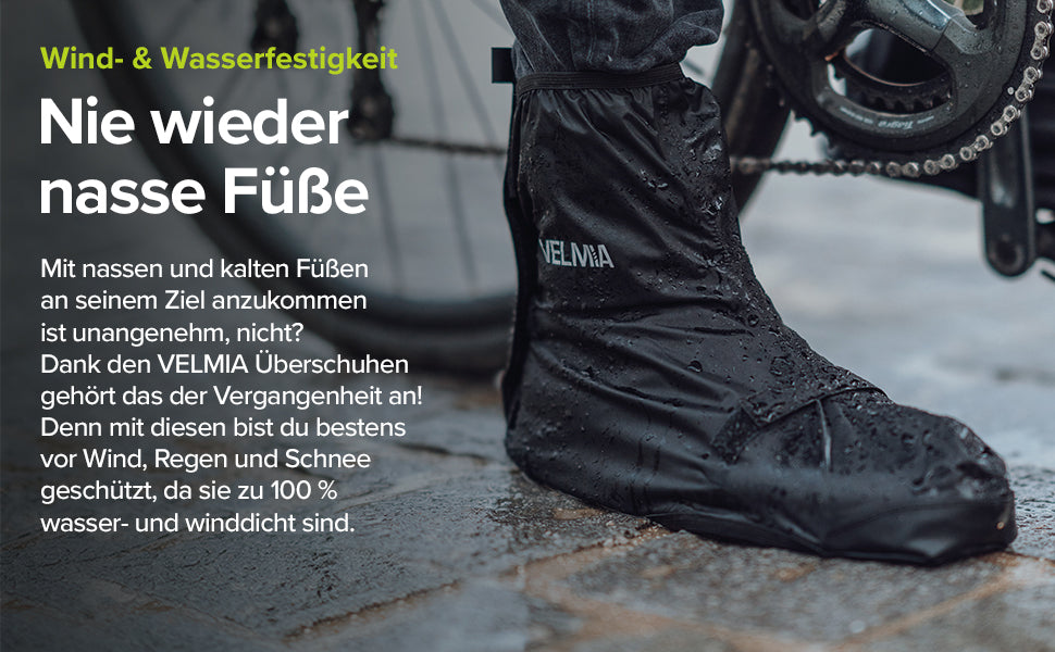 Fahrrad Überschuhe - trockene Füße unterwegs
