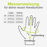 VELMIA Fahrrad Handschuhe Sommer für Damen & Herren I Mit Ausziehhilfe, Grip Print und Reflektor