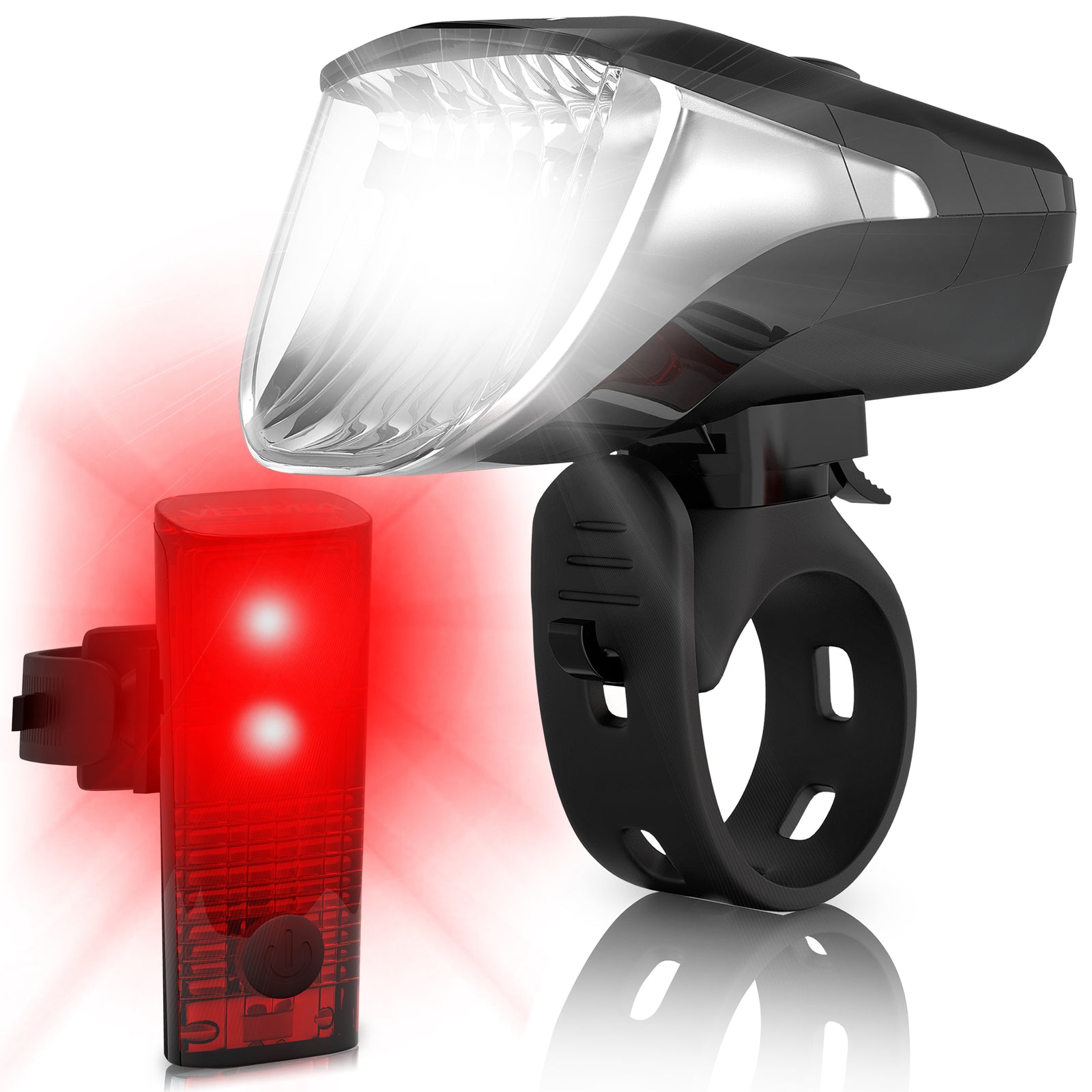 fahrradbeleuchtung set mit bremslicht Fahrradlicht Set mit Bremslichtfunktion