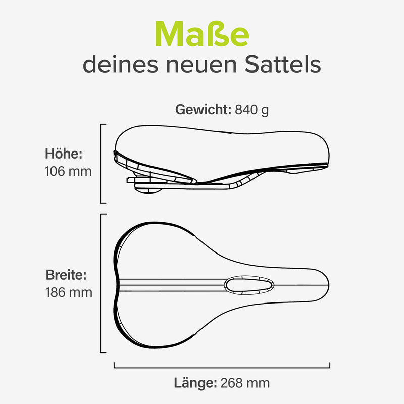 fahrradsattel länge Trekking Sattel für längere Touren