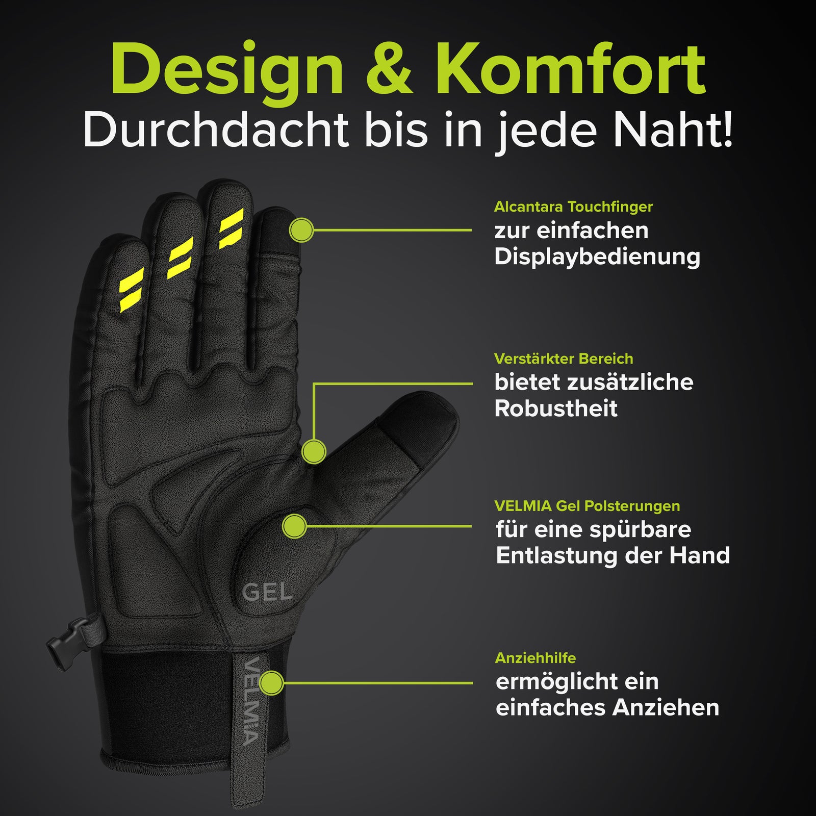 Winter Fahrradhandschuhe von VELMIA