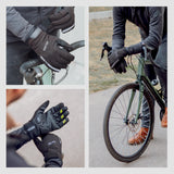 VELMIA Fahrrad Handschuhe Winter mit Touchscreen Funktion I wasserdichte Winterhandschuhe für Herren & Damen